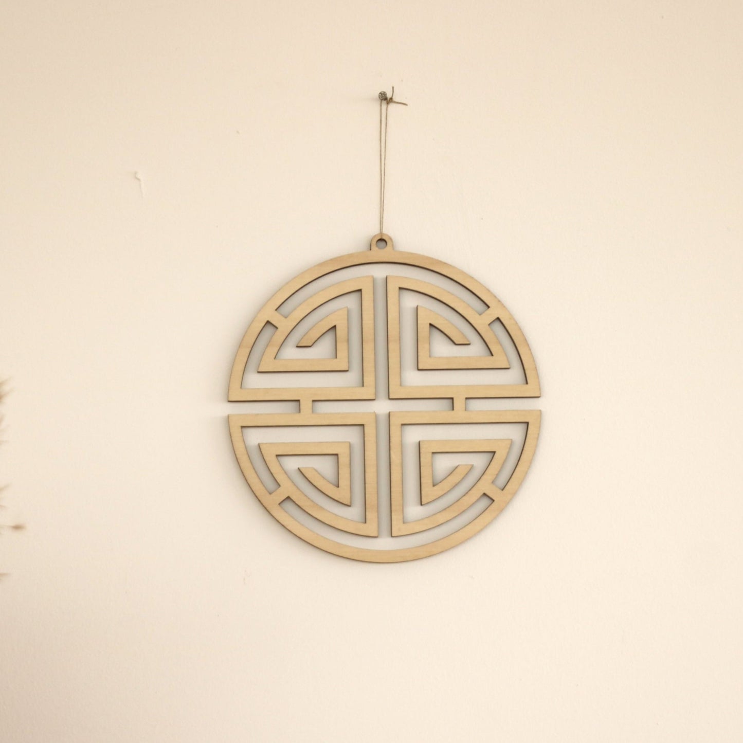 Decoración de pared Shou símbolo longevidad, varias medidas
