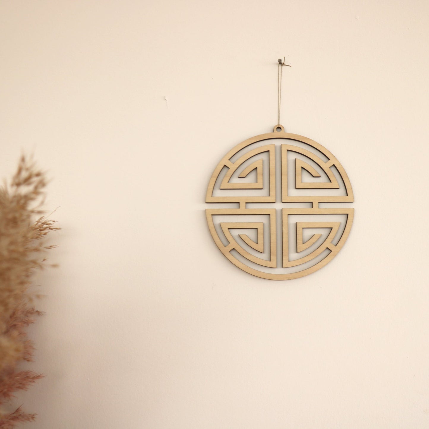 Decoración de pared Shou símbolo longevidad, varias medidas