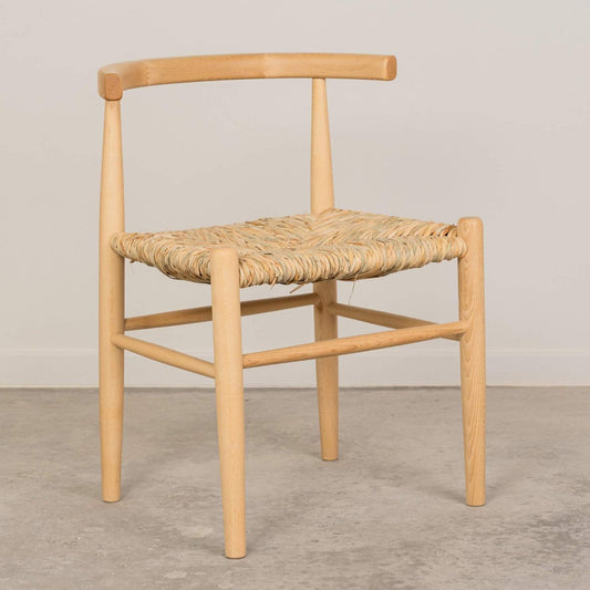 Silla Satori de madera de haya con respaldo curvo