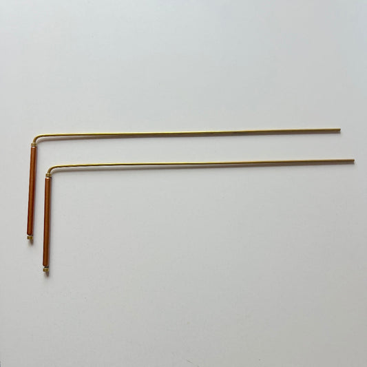 Varillas de radiestesia metálicas de alta precisión 34cm